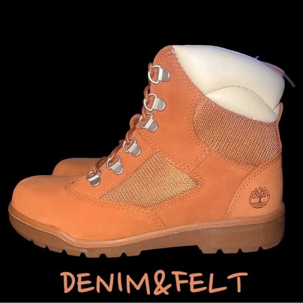 TIMBERLAND 6 IN L/F FLD BT YOUTH’S - NB‎ DK ORG | NEW/NIB!!🤎🤎